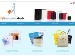 full service produkuje reklamowe torby materiałowe 
