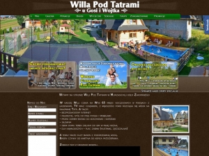 Pensjonat Willa pod Tatrami z własnym basenem